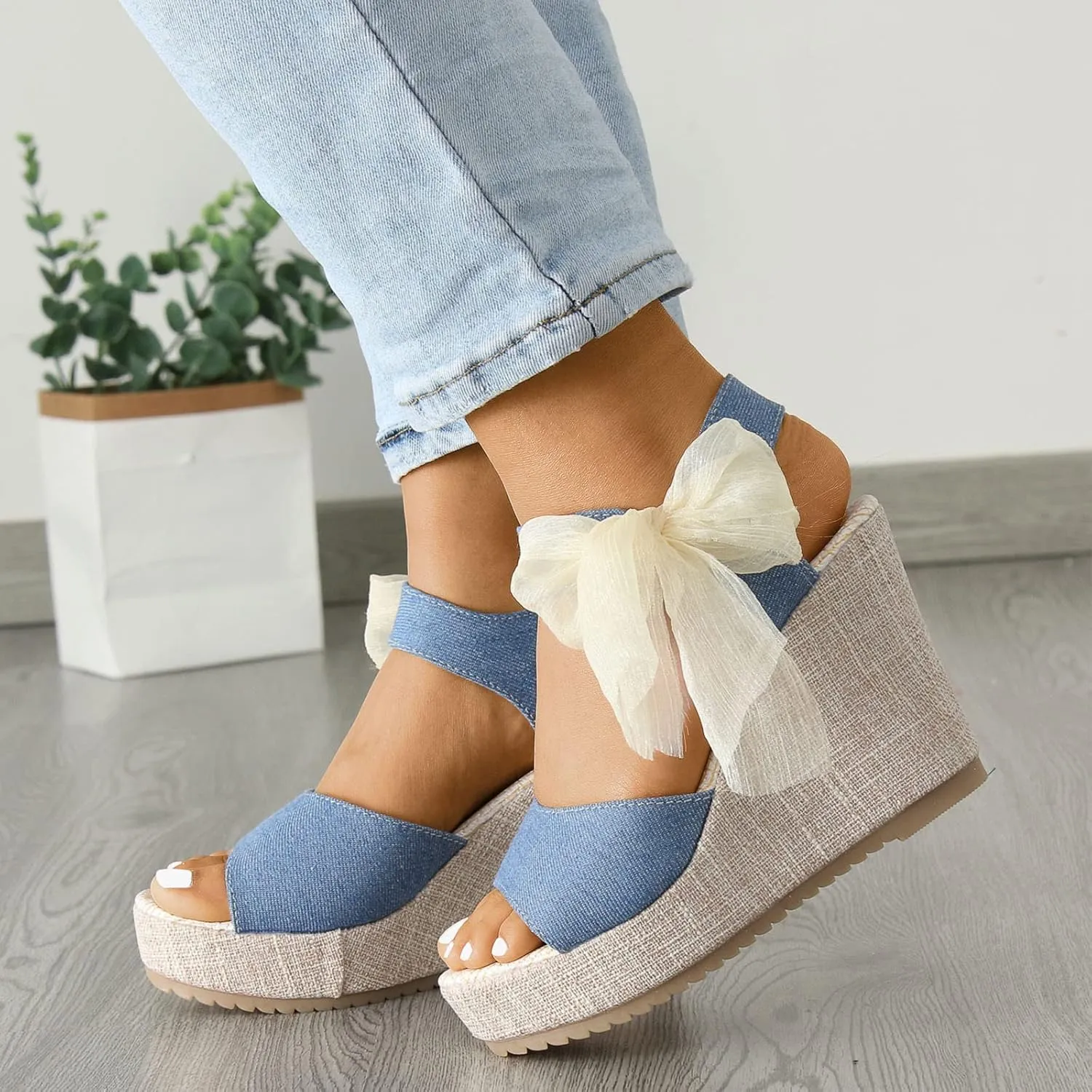 Orthopedic Wedge Sandals Women Summer Dressy Ankle Strap Flat Sandals Casual Strappy Low Wedges Slip on Zipper Beach Sandals
