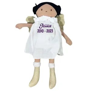 Personalized Memorial Angel Doll - 13" Organic Fabric Fairy Doll - Personalized Fairy Doll - Soft Body doll - Gift for Grieving Mother - Child Loss Memorial Gift - Loss of a Child Gift