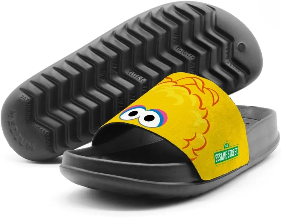 Popfunk Sesame Street Big Bird Peaking Unisex Adult Slides Sandals Officially Licensed Hypd Slydr Switch™
