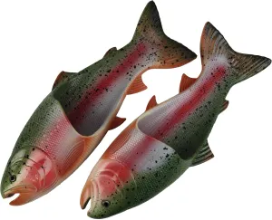 Rivers Edge Products Trout Fish Sandals, Slip Resistant Contoured Foot Bed, Medium