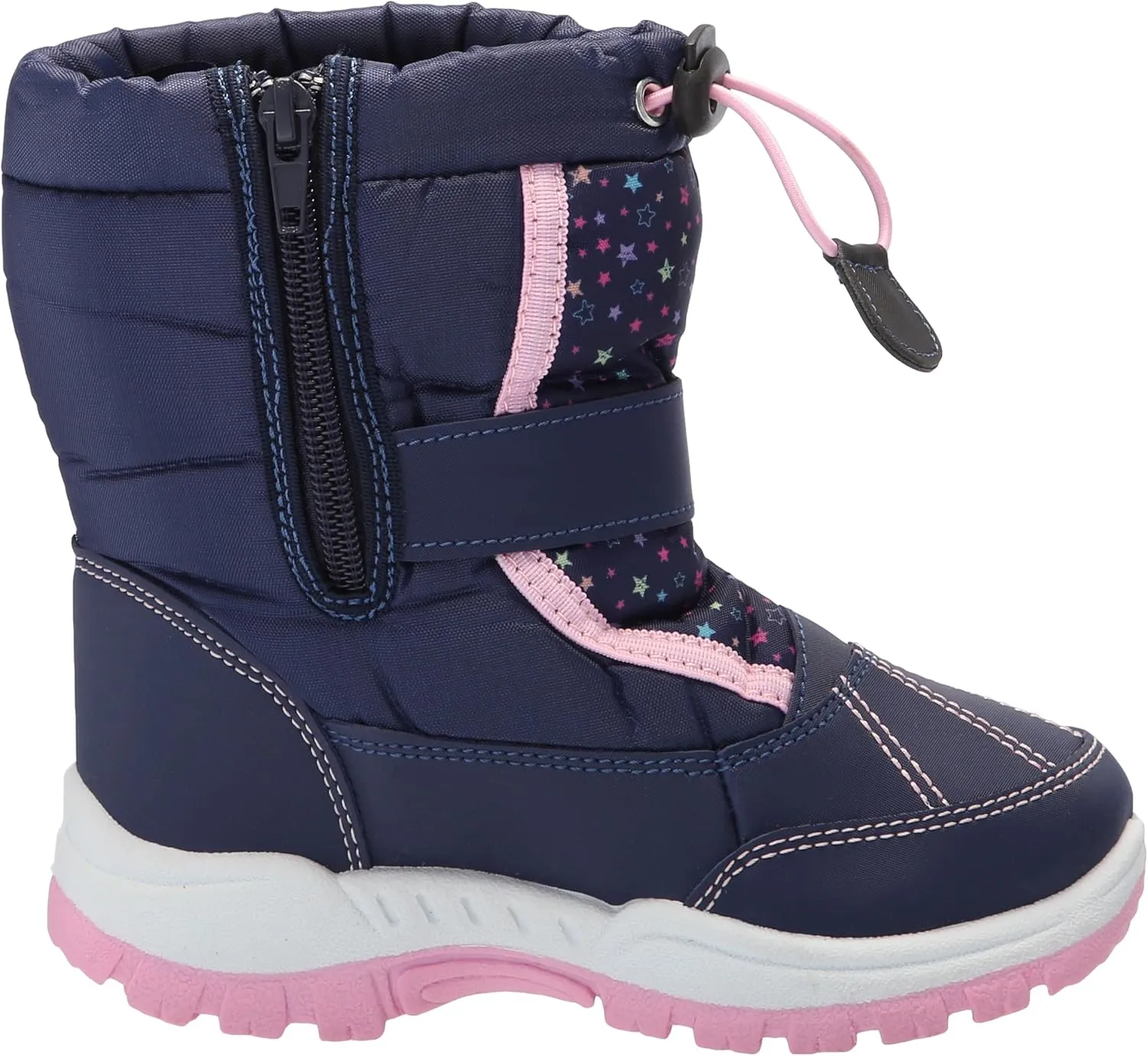 Rugged Bear Girl's Winter Snow Boot Outdoor Waterproof Fur Lined Top