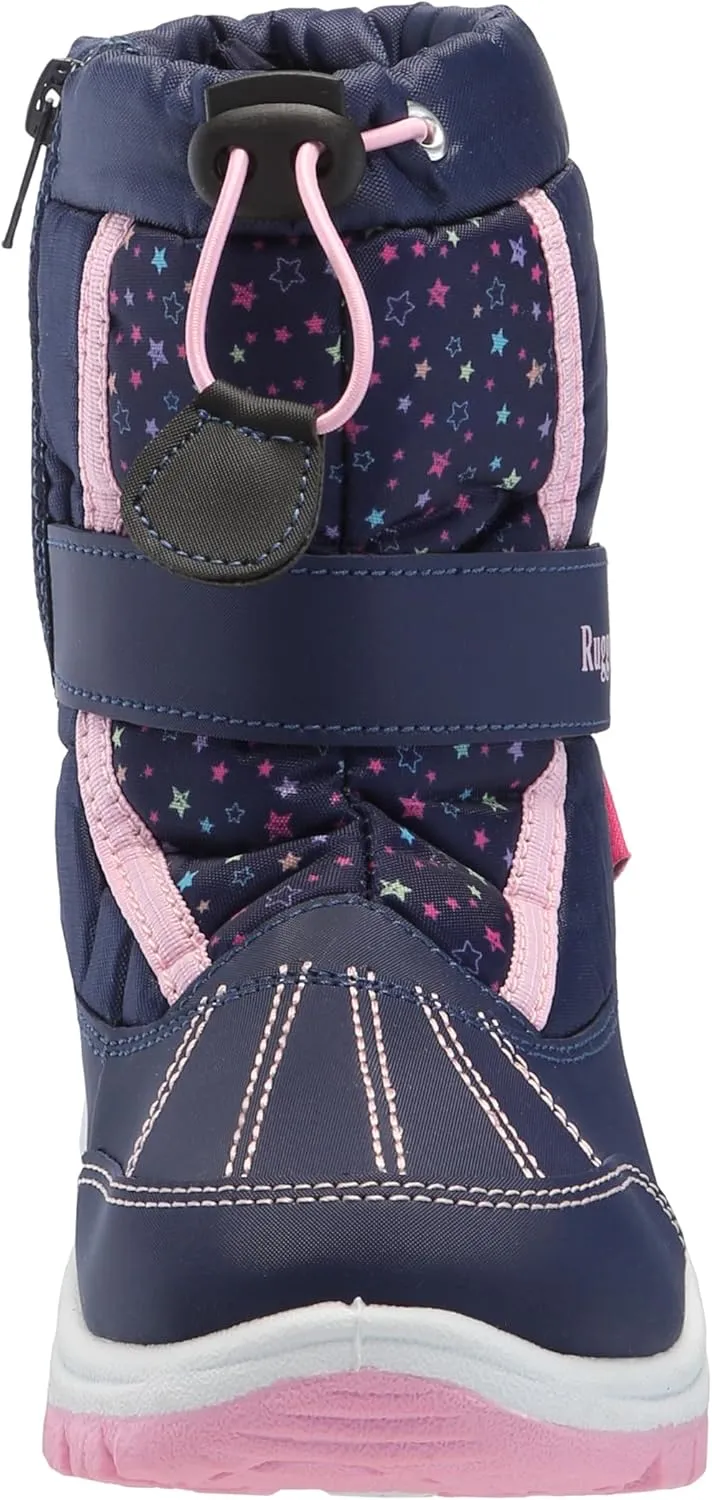 Rugged Bear Girl's Winter Snow Boot Outdoor Waterproof Fur Lined Top