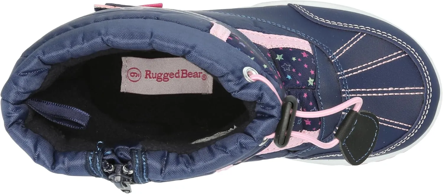 Rugged Bear Girl's Winter Snow Boot Outdoor Waterproof Fur Lined Top