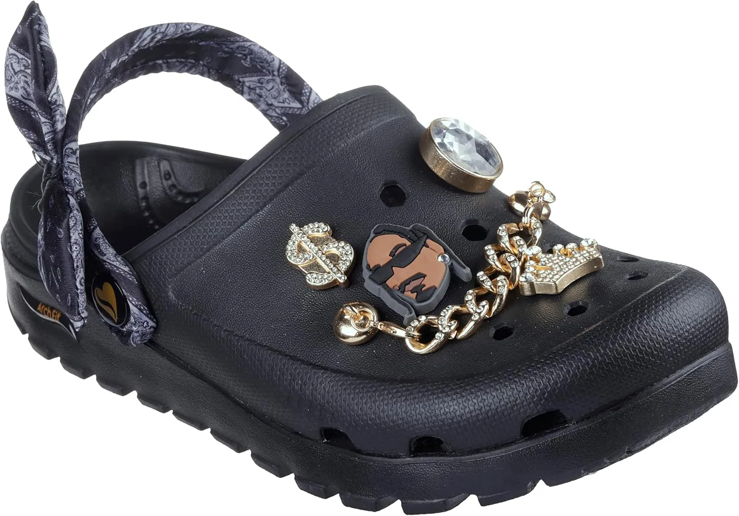 Skechers Women's Snoop Dogg: Arch Fit Footsteps-Rolling Glitz Clog
