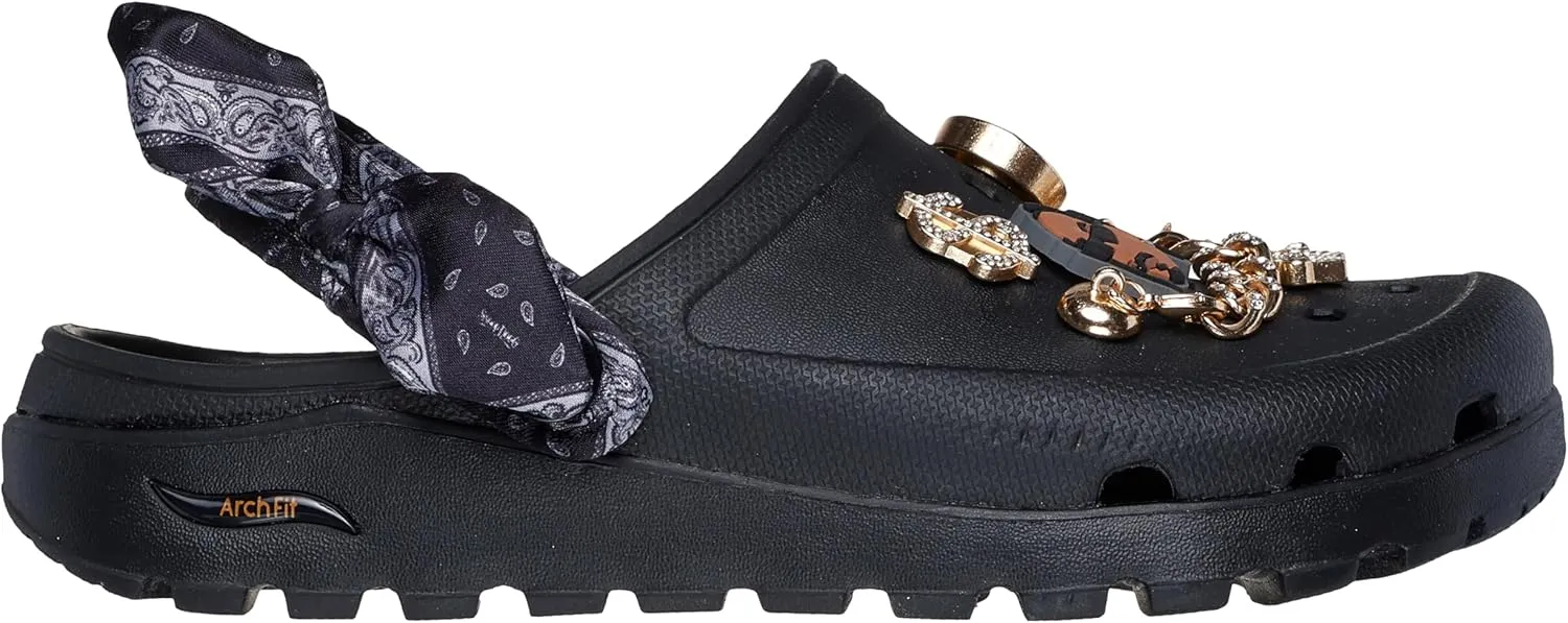 Skechers Women's Snoop Dogg: Arch Fit Footsteps-Rolling Glitz Clog