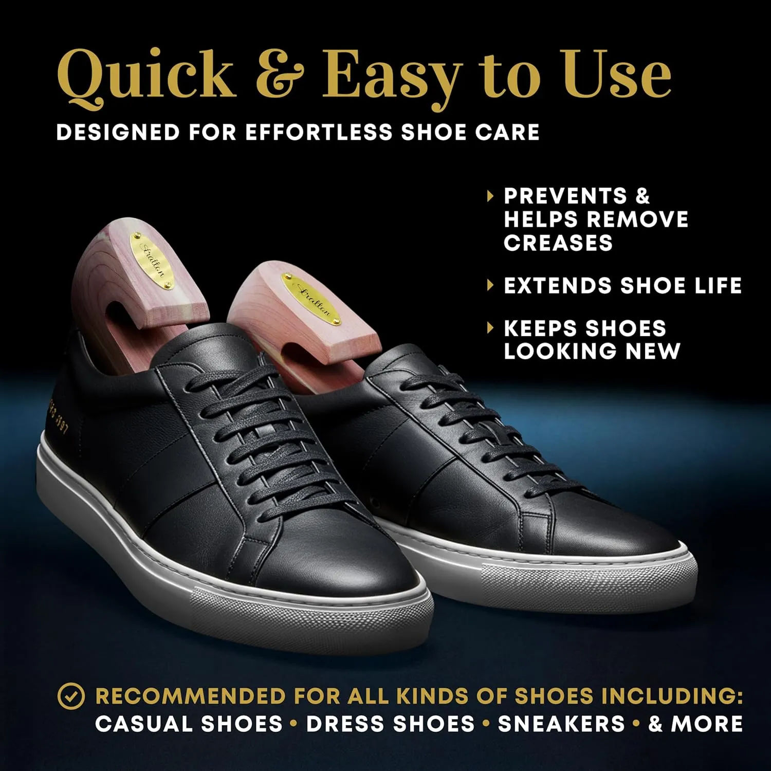 Stratton Cedar Shoe Tree - Shoe Trees for Men & Women, Sneakers, Widener & Shaper | GROWN IN USA
