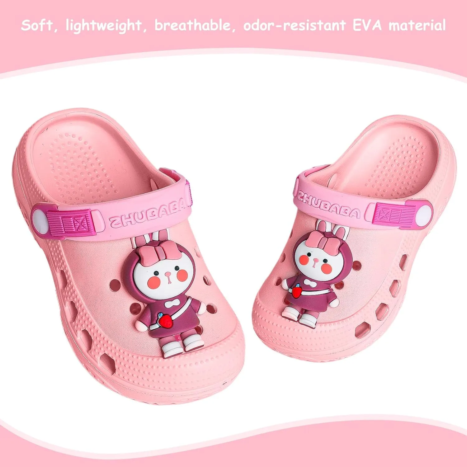Toddler Little Kids Clogs Slippers Sandals, Non-Slip Girls Boys Clogs Slide Lightweight Garden Shoes Slip-on Beach Pool Shower Slippers