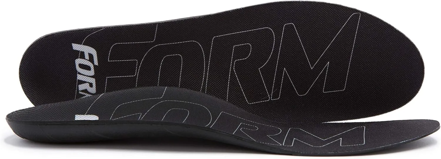 Ultra-Thin Plantar Fasciitis Insoles Designed for Comfort & Maximum Pain Relief, Ideal for Dress Shoes & Boots | Black (Men's 10-10.5, Women's 11.5-12)