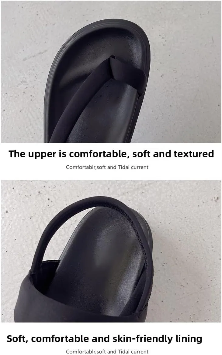 Wear-resistant and lightweight, skin-friendly,Platform sandals women's summer 2023 new foot cover casual fashion street shot women's shoes student toe beach shoes