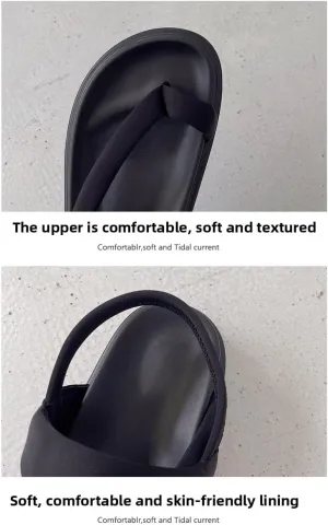Wear-resistant and lightweight, skin-friendly,Platform sandals women's summer 2023 new foot cover casual fashion street shot women's shoes student toe beach shoes