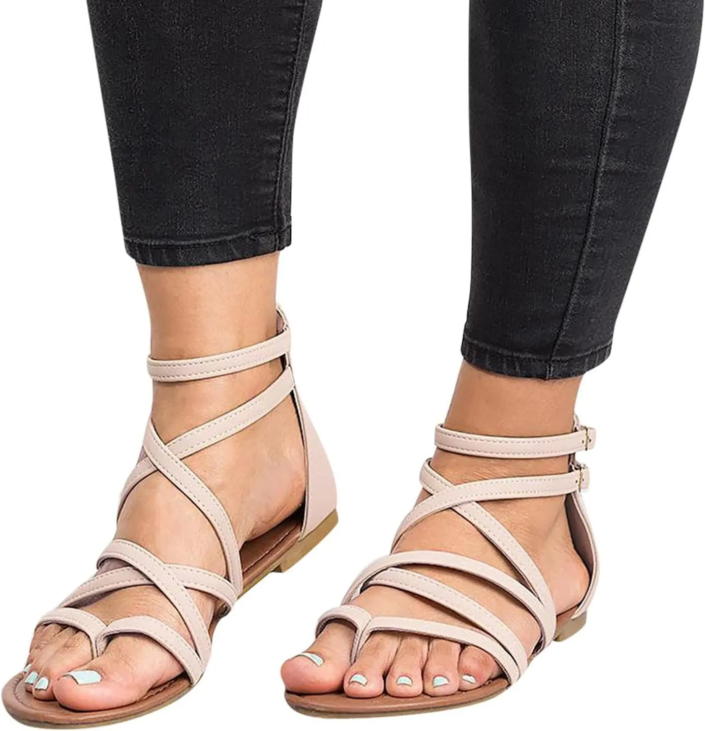 Wedges Sandals for Women Dressy 2025, Open Toe Cutout Zipper Chunky Heeled New Hollow Fish Mouth Slip on Summer Beach Boho Outdoor Shoes Comfy Orthotic Peep Comfortable Black Sandals