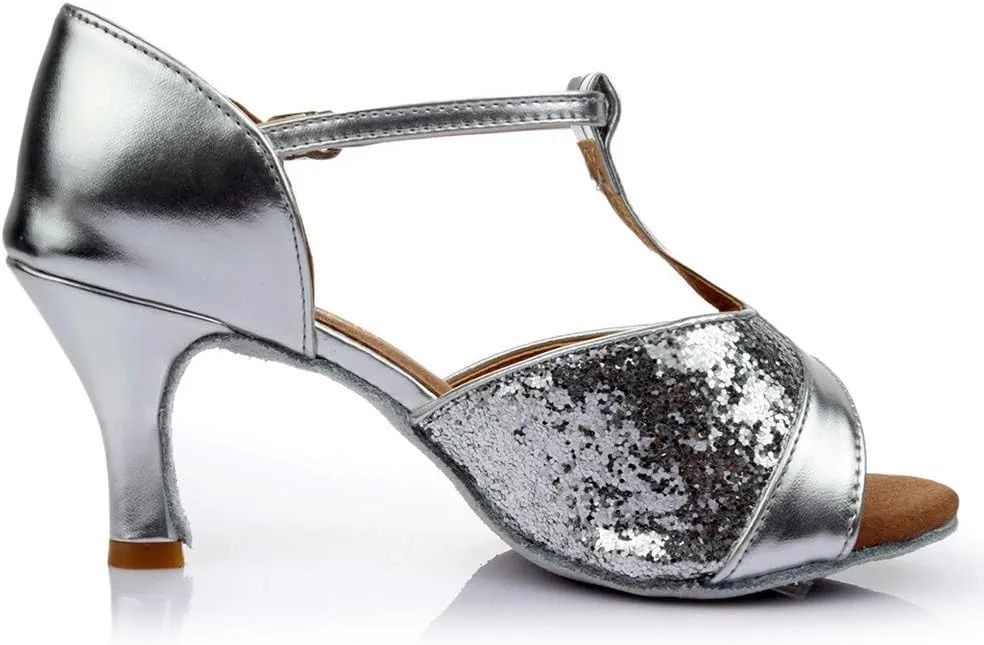 Women Chunky Heel Sandals Open Toe Strappy Ankle Strap Square Toe Comfortable Shoes