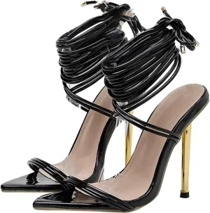 Women Open Toe Summer Sandals Low Block Heel Comfortable Dressy Elastic Ankle Strap Casual Wedge Shoes