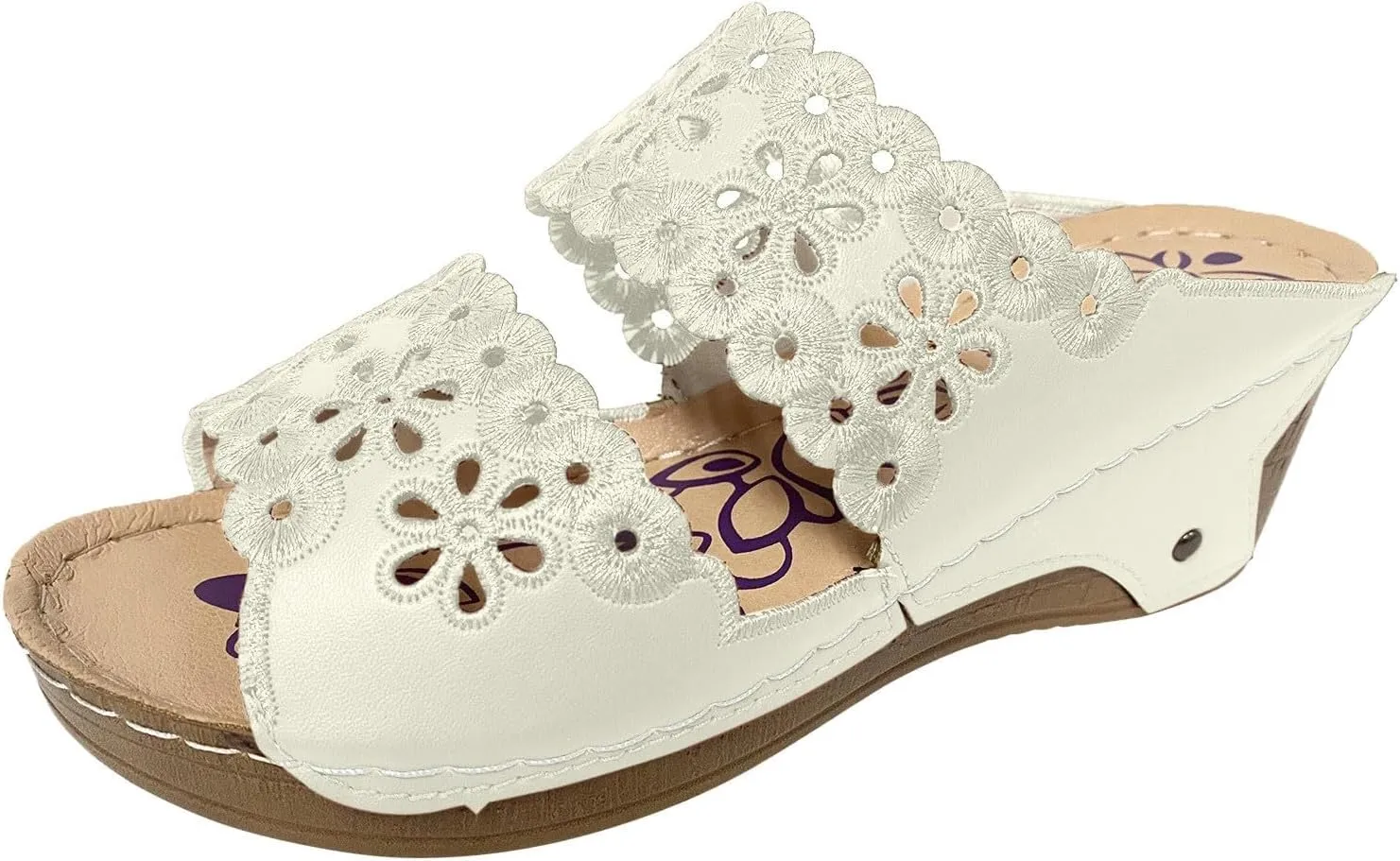 Women Shoes Thick Soled Wedge Sandals Casual Fashion Hollow Embroidery Bohemian Sandals Comfortable Wedges for Women