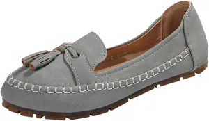 Womens Dress Shoes Flats Dressy Sandals Slip On Round Toe Casual Business Driving Walking Standing All-Day Comfort