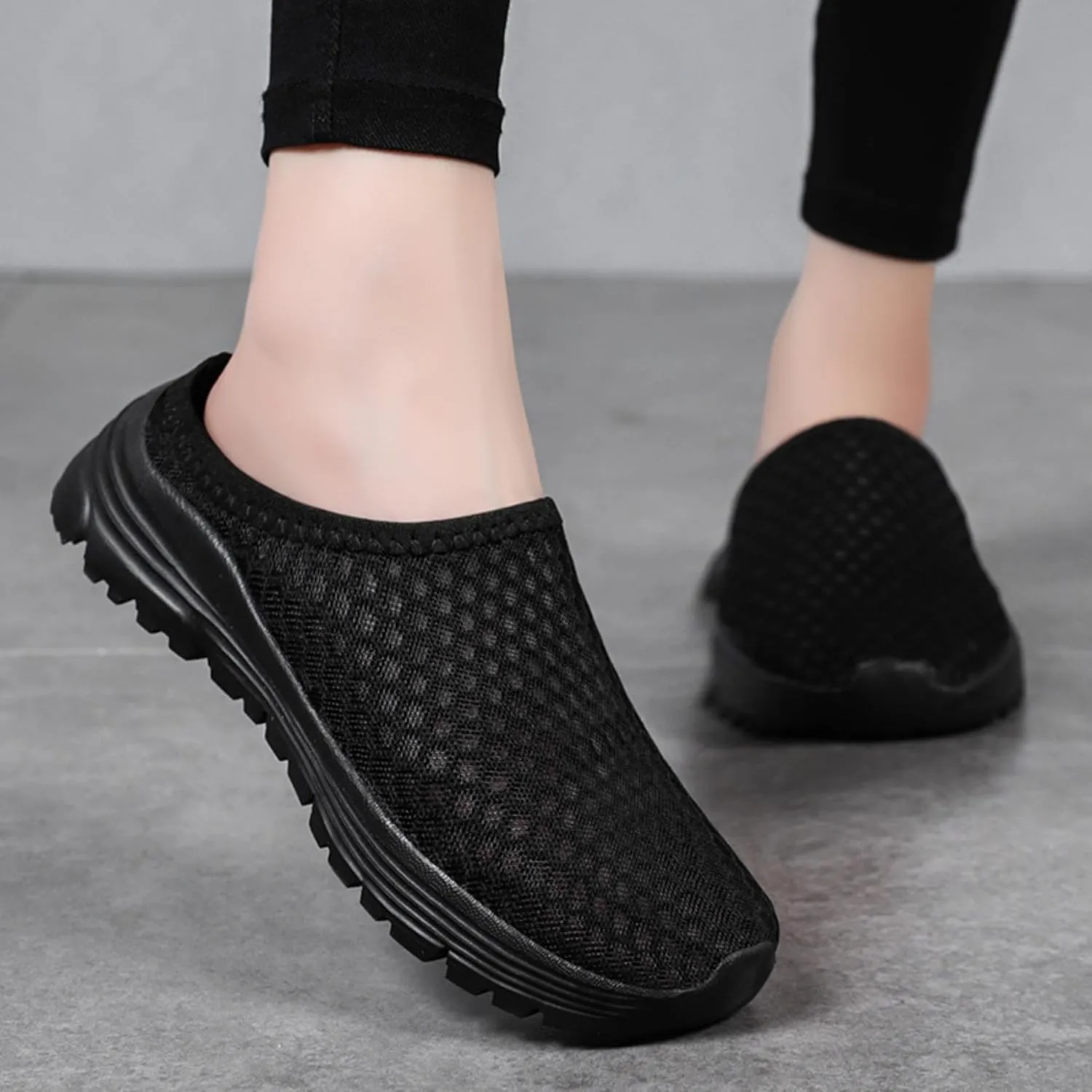Women’s Lightweight Mesh Garden Shoes – Breathable Summer Slippers, Quick-Dry Outdoor Mules, Unisex Casual Slip-Ons