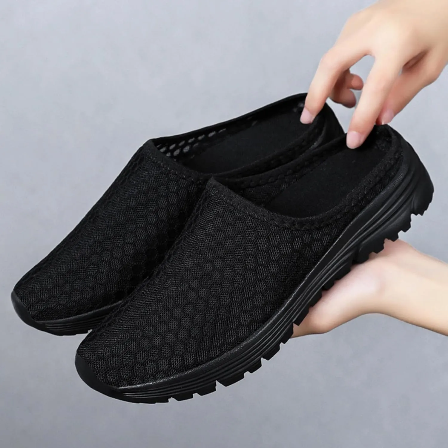 Women’s Lightweight Mesh Garden Shoes – Breathable Summer Slippers, Quick-Dry Outdoor Mules, Unisex Casual Slip-Ons