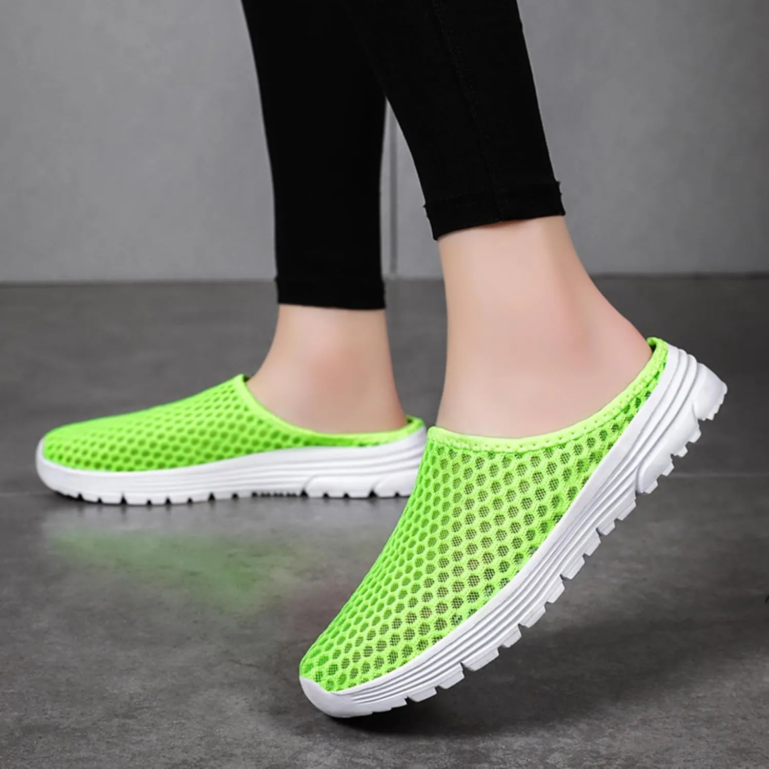 Women’s Lightweight Mesh Garden Shoes – Breathable Summer Slippers, Quick-Dry Outdoor Mules, Unisex Casual Slip-Ons