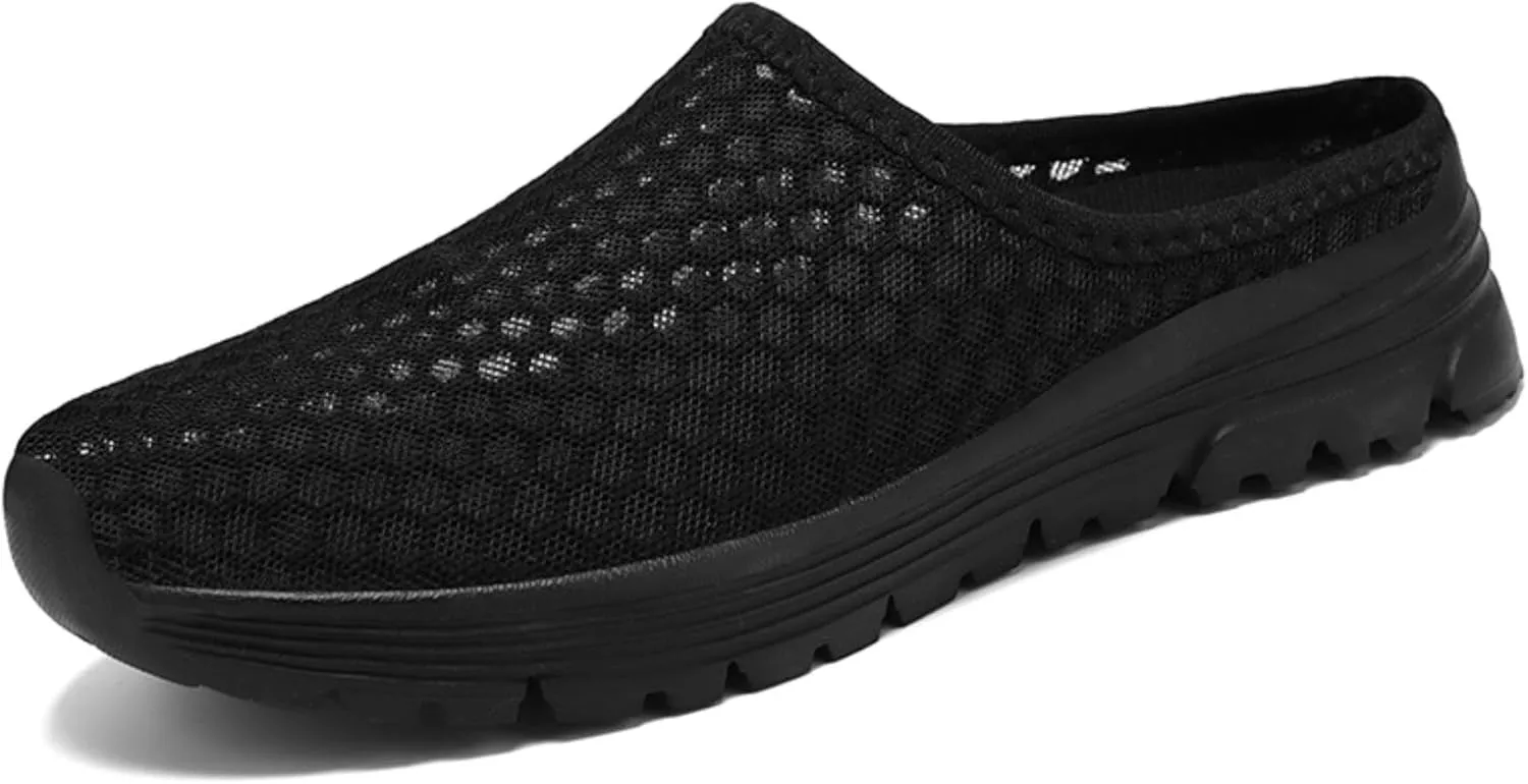 Women’s Lightweight Mesh Garden Shoes – Breathable Summer Slippers, Quick-Dry Outdoor Mules, Unisex Casual Slip-Ons