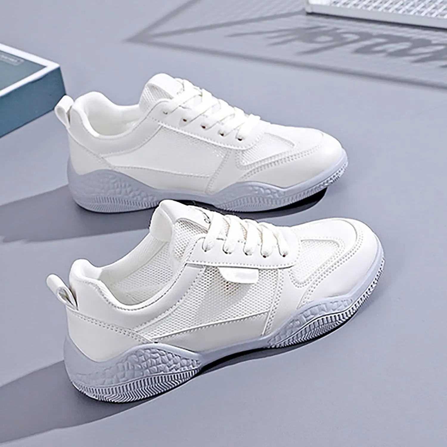 Women's Walking Shoes Lightweight Tennis Fashion Sneakers Lace Up Mens Casual Shoes Sport Men's Shoes Casual Wedge Sneakers Waterproof Tennis Shoe Trainers Shoe