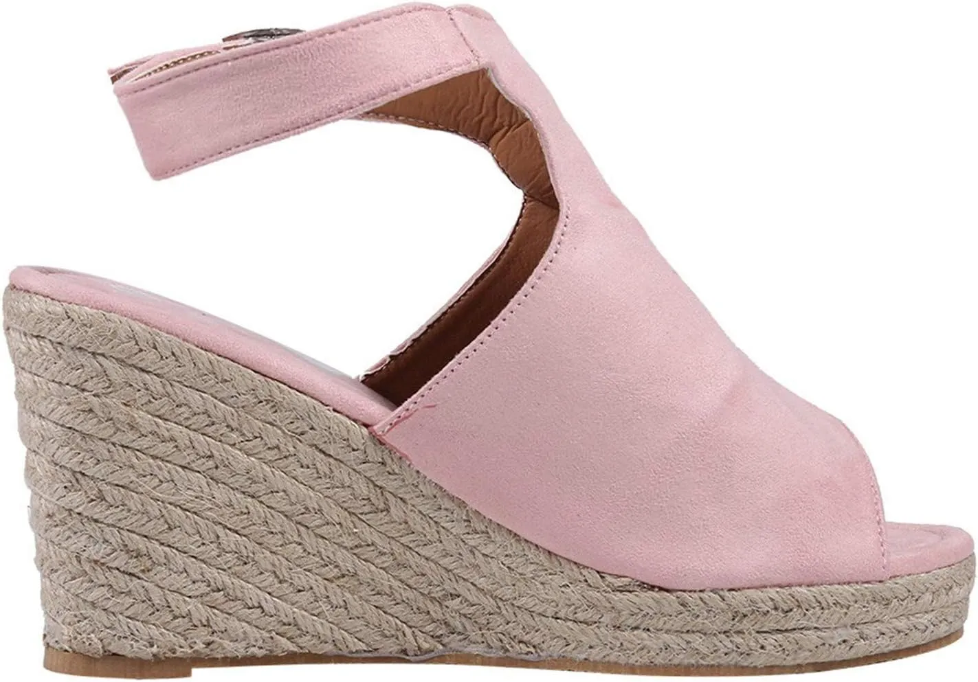 Women's Wedge Sandals Espadrille Platform Sandal High Heels Ankle Strap Open Toe Wedges Slingback Summer Dress Shoes